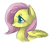 Size: 500x432 | Tagged: safe, artist:beato-riiche, fluttershy, pegasus, pony, bust, portrait, solo