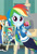 Size: 599x894 | Tagged: safe, derpibooru import, edit, edited screencap, screencap, golden hazel, rainbow dash, better together, equestria girls, a queen of clubs, droste effect, inception, meme, recursion