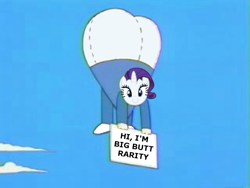 Size: 800x600 | Tagged: safe, rarity, pony, unicorn, plot, rearity, simpsons did it, solo, the simpsons, weather balloon