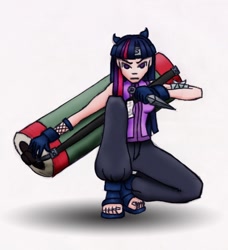 Size: 600x658 | Tagged: safe, artist:jebbo88, derpibooru import, twilight sparkle, feet, humanized, naruto, ninja