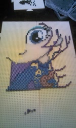 Size: 576x960 | Tagged: safe, artist:akira-the-alicorn, rarity, equestria girls, perler beads, photo, wip