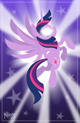 Size: 650x1000 | Tagged: safe, artist:killryde, derpibooru import, twilight sparkle, twilight sparkle (alicorn), alicorn, pony, female, glowing eyes, mare