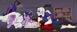 Size: 2334x976 | Tagged: safe, artist:decadent-orochimaru, artist:orochimartyr, derpibooru import, twilight sparkle, crossover, kabuto yakushi, naruto