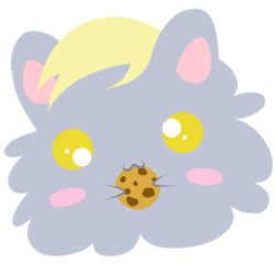 Size: 894x894 | Tagged: safe, artist:oathkeeper21, derpy hooves, cookie, solo, species swap