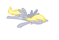 Size: 961x657 | Tagged: safe, artist:rainbow-lizzard, derpy hooves, pegasus, pony, faceplant, female, flop, floppy ears, mare, prone, solo, spread wings