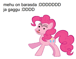 Size: 854x670 | Tagged: safe, pinkie pie, earth pony, pony, female, finnish, mare, pink coat, pink mane, solo, spurdo spärde