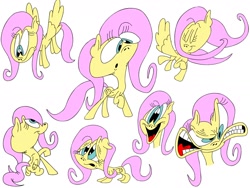 Size: 1600x1200 | Tagged: safe, artist:nocturnalmeteor, fluttershy, pegasus, pony, female, mare, pink mane, yellow coat