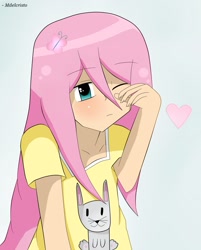 Size: 1626x2026 | Tagged: safe, artist:mdelcristo, fluttershy, human, clothes, female, humanized, pink hair