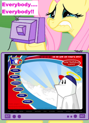 Size: 652x900 | Tagged: safe, fluttershy, pegasus, pony, exploitable meme, fluttercry, homestar runner, tv meme