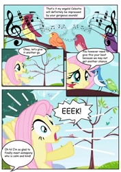 Size: 800x1132 | Tagged: safe, fluttershy, bird, pegasus, pony, comic, female, friendship is betrayal, mare