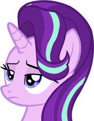 Size: 379x487 | Tagged: safe, artist:wcctnoam, starlight glimmer, pony, unicorn, a royal problem, lidded eyes, simple background, solo, starlight is not amused, transparent background, unamused, vector