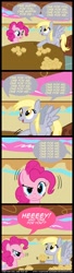 Size: 880x3215 | Tagged: safe, artist:cartoon-admirer, derpy hooves, pinkie pie, pegasus, pony, comic, female, mare, muffin