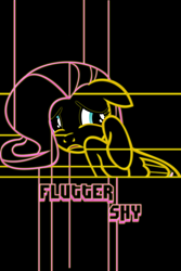 Size: 640x960 | Tagged: safe, fluttershy, pegasus, pony, female, iphone wallpaper, lineart, mare, text
