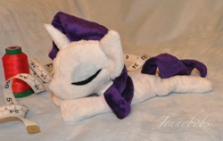 Size: 832x525 | Tagged: safe, artist:blindfaith-boo, rarity, beanie (plushie), irl, photo, plushie