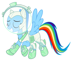 Size: 6840x5997 | Tagged: safe, artist:greenmachine987, derpibooru import, rainbow dash, pegasus, pony, scare master, absurd resolution, astrodash, clothes, costume, simple background, solo, transparent background, vector