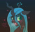 Size: 1024x946 | Tagged: safe, artist:cleverpon, queen chrysalis, changeling, changeling queen, hungry, looking at you, solo