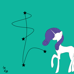 Size: 1950x1950 | Tagged: safe, artist:eccentric bloodstone, rarity, pony, unicorn, female, mare, minimalist, purple mane, solo, white coat