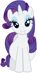 Size: 473x910 | Tagged: safe, edit, rarity, pony, unicorn, bedroom eyes, belly, pregnant, pregnant edit, simple background, solo, vector, white background, you're the father