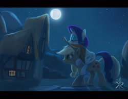 Size: 1251x969 | Tagged: safe, artist:raikoh, applejack, rarity, earth pony, pony, unicorn, female, lesbian, night, ponies riding ponies, rarijack, shipping, sleeping