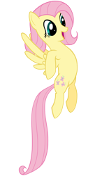 Size: 1500x2760 | Tagged: safe, artist:transparentpony, fluttershy, pegasus, pony, female, mare, pink mane, yellow coat