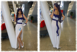 Size: 1200x800 | Tagged: safe, artist:vicky-v, rarity, human, clothes, cosplay, dress, irl, irl human, london mcm expo, photo, solo