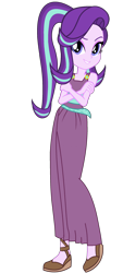 Size: 1280x2829 | Tagged: safe, artist:imperfectxiii, artist:sunsetshimmer333, edit, starlight glimmer, equestria girls, clothes, cosplay, costume, crossover, disney, female, hercules, megara, simple background, sleeveless, smiling, solo, transparent background, vector, vector edit