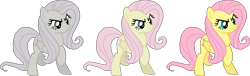 Size: 1122x342 | Tagged: safe, fluttershy, pegasus, pony, discorded, female, flutterbitch, mare, pink mane, yellow coat