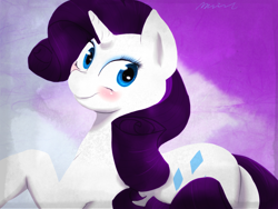 Size: 2048x1536 | Tagged: safe, artist:purplepassion3, rarity, pony, unicorn, female, horn, mare, solo, white coat