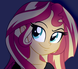 Size: 800x711 | Tagged: safe, artist:wubcakeva, sunset shimmer, equestria girls, bust, portrait, solo