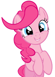 Size: 900x1255 | Tagged: safe, artist:craftybrony, pinkie pie, earth pony, pony, a friend in deed, simple background, solo, transparent background, vector