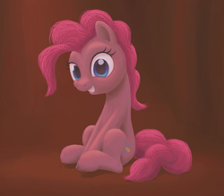 Size: 1690x1479 | Tagged: safe, artist:odooee, pinkie pie, earth pony, pony, female, mare, pink coat, pink mane, sitting, solo