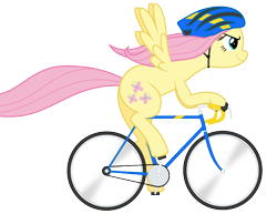 Size: 792x612 | Tagged: safe, artist:vladimirmacholzraum, fluttershy, pegasus, pony, .svg available, bicycle, helmet, riding, simple background, svg, transparent background, vector