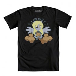 Size: 390x390 | Tagged: safe, derpy hooves, equestria girls, clothes, eared humanization, mailbag, mailmare, muffin, official, ponied up, postmare, shirt, that pony sure does love muffins, welovefine, wings