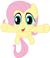 Size: 1520x1780 | Tagged: safe, artist:transparentpony, fluttershy, pegasus, pony, error, hug, incoming hug, wings