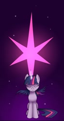 Size: 1395x2641 | Tagged: safe, artist:theebonyheart, derpibooru import, twilight sparkle, pony, unicorn, female, horn, mare, purple coat, purple mane, solo