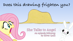 Size: 1280x720 | Tagged: safe, angel bunny, antoine, fluttershy, pegasus, pony, snake, she talks to angel, eaten alive, episode followup, predation, text, the little prince, vore