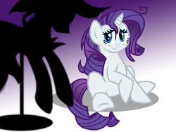 Size: 800x600 | Tagged: safe, artist:xain-russell, rarity, pony, unicorn, clothes, dress, mannequin, messy mane, sitting