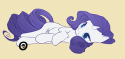 Size: 880x416 | Tagged: safe, artist:mudsprinkles, rarity, pony, unicorn, female, horn, mare, solo, white coat