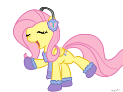 Size: 1024x768 | Tagged: safe, artist:nasse, fluttershy, pegasus, pony, clothes, earmuffs, scarf