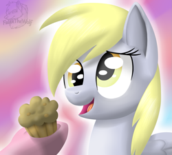 Size: 1111x999 | Tagged: safe, artist:falakthewolf, derpy hooves, pinkie pie, pegasus, pony, female, mare, muffin