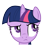 Size: 800x960 | Tagged: safe, artist:relaxingonthemoon, derpibooru import, twilight sparkle, head, reaction image, simple background, svg, transparent background, vector