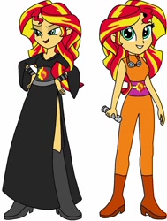 Size: 1028x1362 | Tagged: safe, artist:mariposabutterfly, sunset shimmer, equestria girls, jedi, lightsaber, sith, star wars, weapon