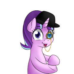 Size: 1500x1500 | Tagged: safe, artist:10art1, edit, starlight glimmer, pony, unicorn, bowler hat, clapping, colored pupils, ear fluff, female, hat, looking at you, mare, monocle, open mouth, simple background, solo, starlight says bravo, transparent background