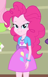 Size: 469x754 | Tagged: safe, screencap, fluttershy, pinkie pie, rarity, equestria girls, equestria girls (movie), bedroom eyes, bracelet, clothes, cropped, fourth wall, skirt