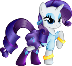 Size: 1600x1465 | Tagged: safe, artist:beamsaber, rarity, pony, unicorn, boots, bracelet, clothes, cute, equestria girls outfit, jewelry, lidded eyes, skirt, solo