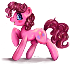 Size: 1171x1036 | Tagged: safe, artist:lizzyrascal, pinkie pie, earth pony, pony, female, mare, simple background, solo, white background
