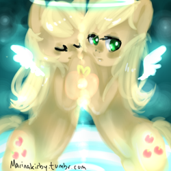 Size: 800x800 | Tagged: safe, artist:marinakirby, applejack, earth pony, pony, 30 minute art challenge, clone, female, mare