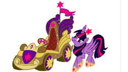 Size: 1413x800 | Tagged: safe, derpibooru import, twilight sparkle, twilight sparkle (alicorn), alicorn, pony, gamerbro1, ponykart, twiface, twimobile