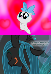 Size: 900x1300 | Tagged: safe, queen chrysalis, changeling, changeling queen, frenemies (episode), female, kitten