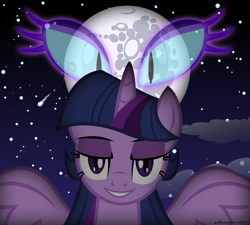 Size: 3000x2698 | Tagged: safe, artist:alexandru1208, derpibooru import, nightmare moon, twilight sparkle, twilight sparkle (alicorn), alicorn, pony, bedroom eyes, corrupted, female, mare